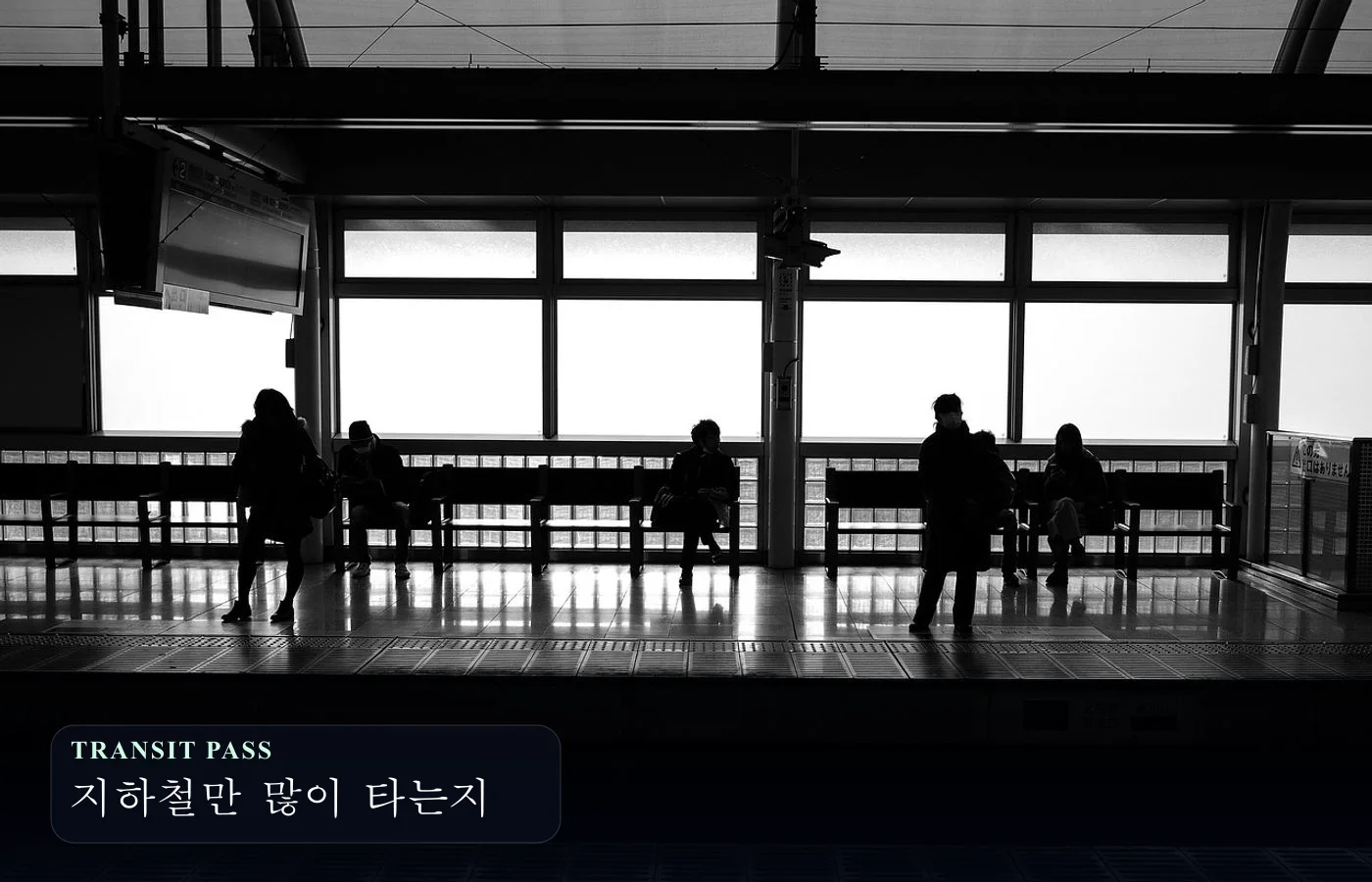 도쿄 지하철 승강장과 열차 풍경
